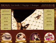 Tablet Screenshot of bravahairstudio.com